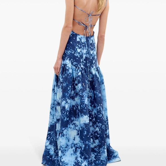 Silvia Tcherassi Blue Patterned Maxi Dress - Picture 3 of 6